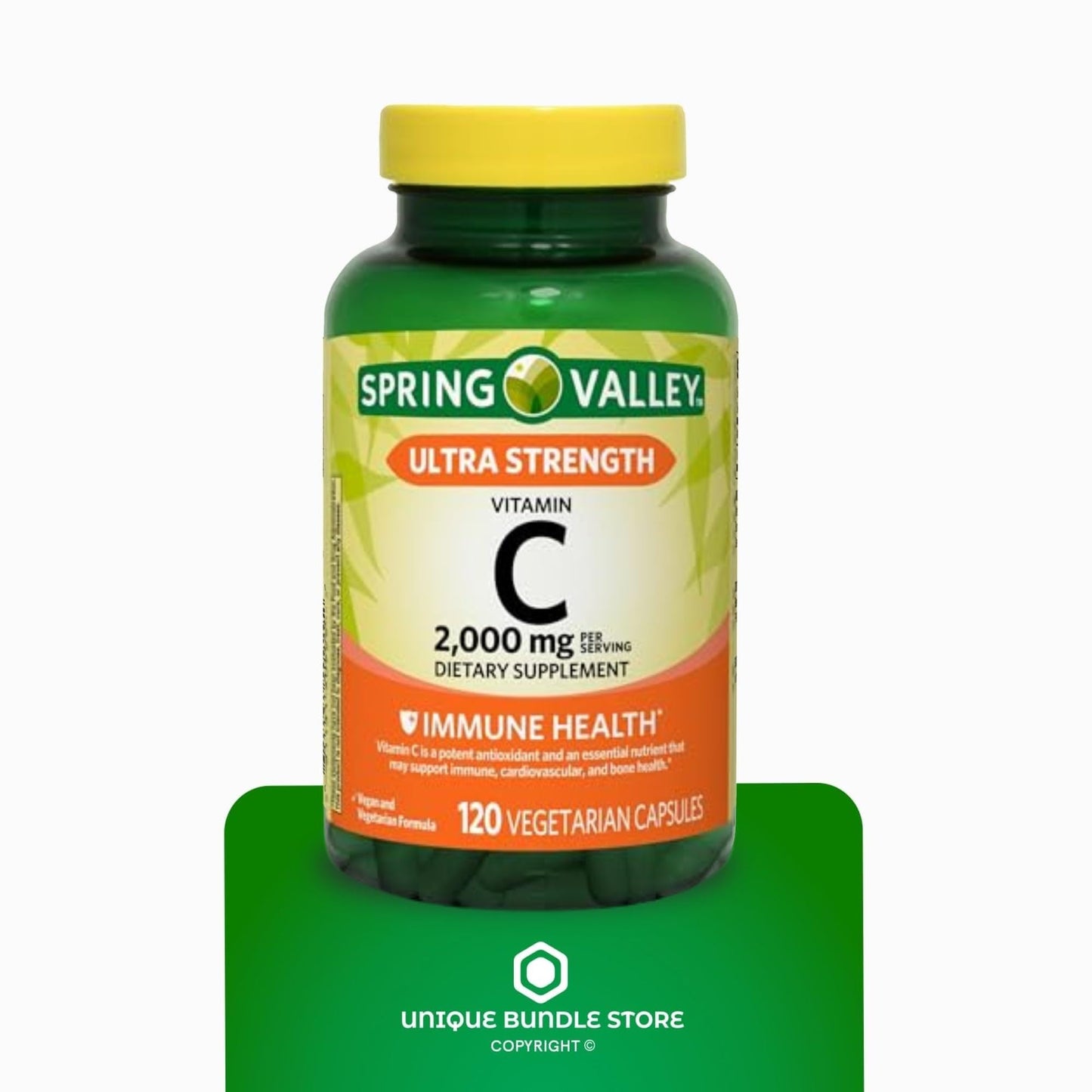 Unique Bundle Store Ultra Strength Vitamin C 2000mg, 360 Capsules
