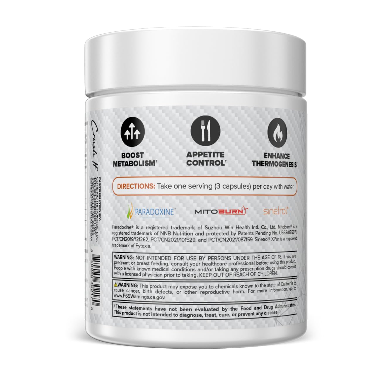 Core Nutritionals Sear Thermogenic & Recomposition Agent 84 Vegetable Capsules