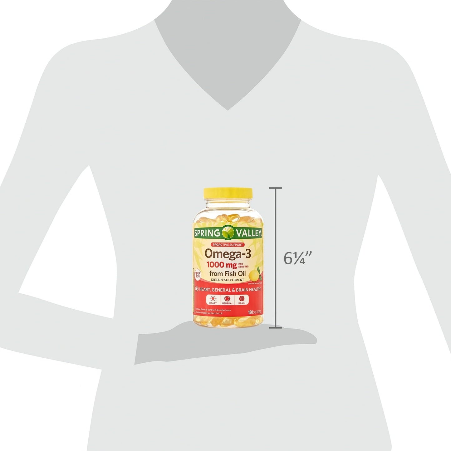 BASKETGOODS Omega-3 Fish Oil Softgel 180