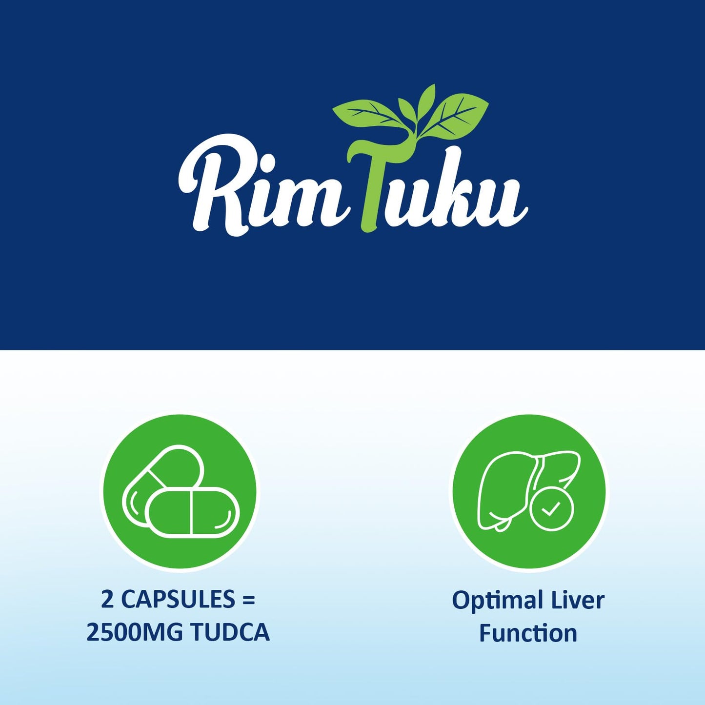 RimTuku 2500mg TUDCA Supplement Capsule 60 Count