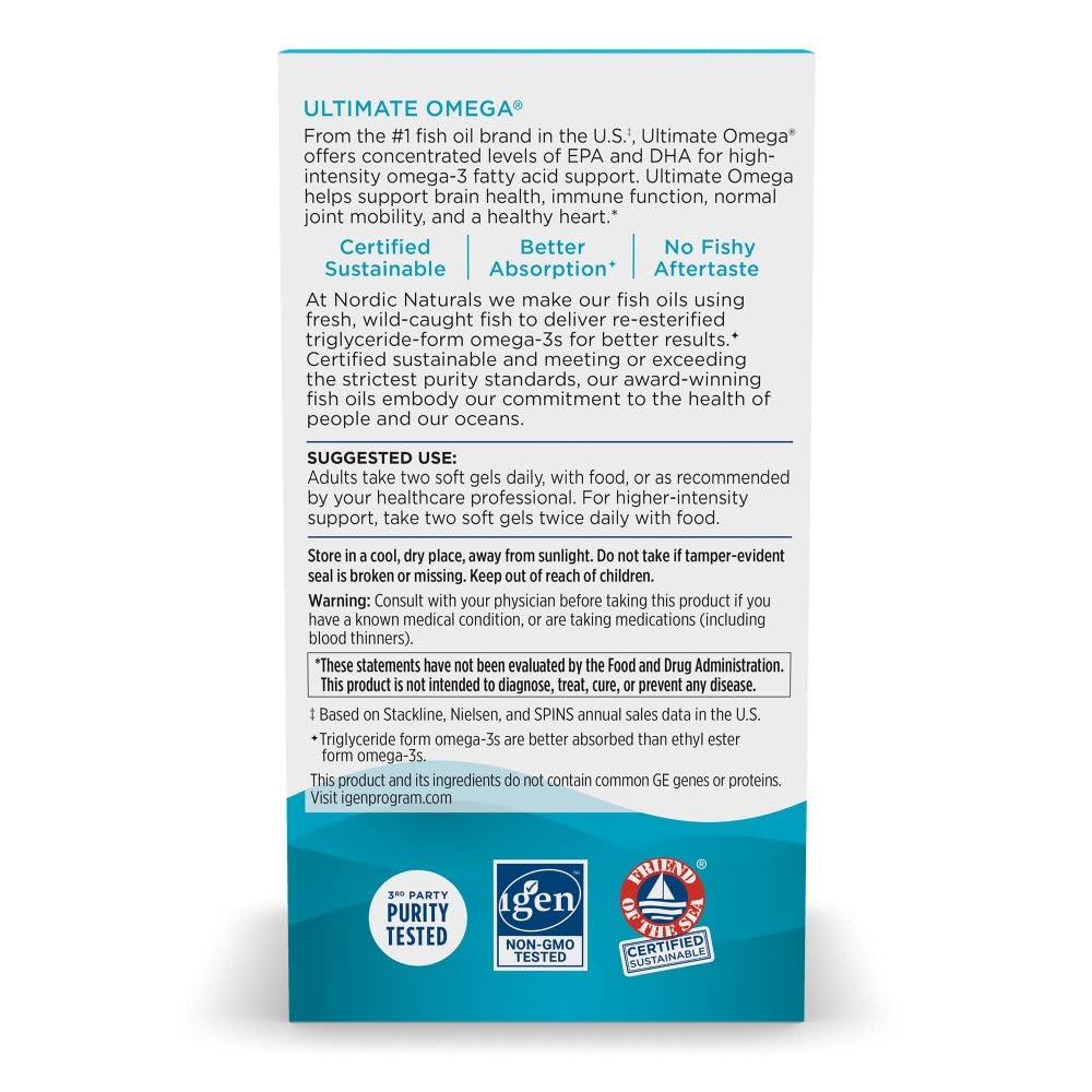 Nordic Naturals Ultimate Omega Softgels 180