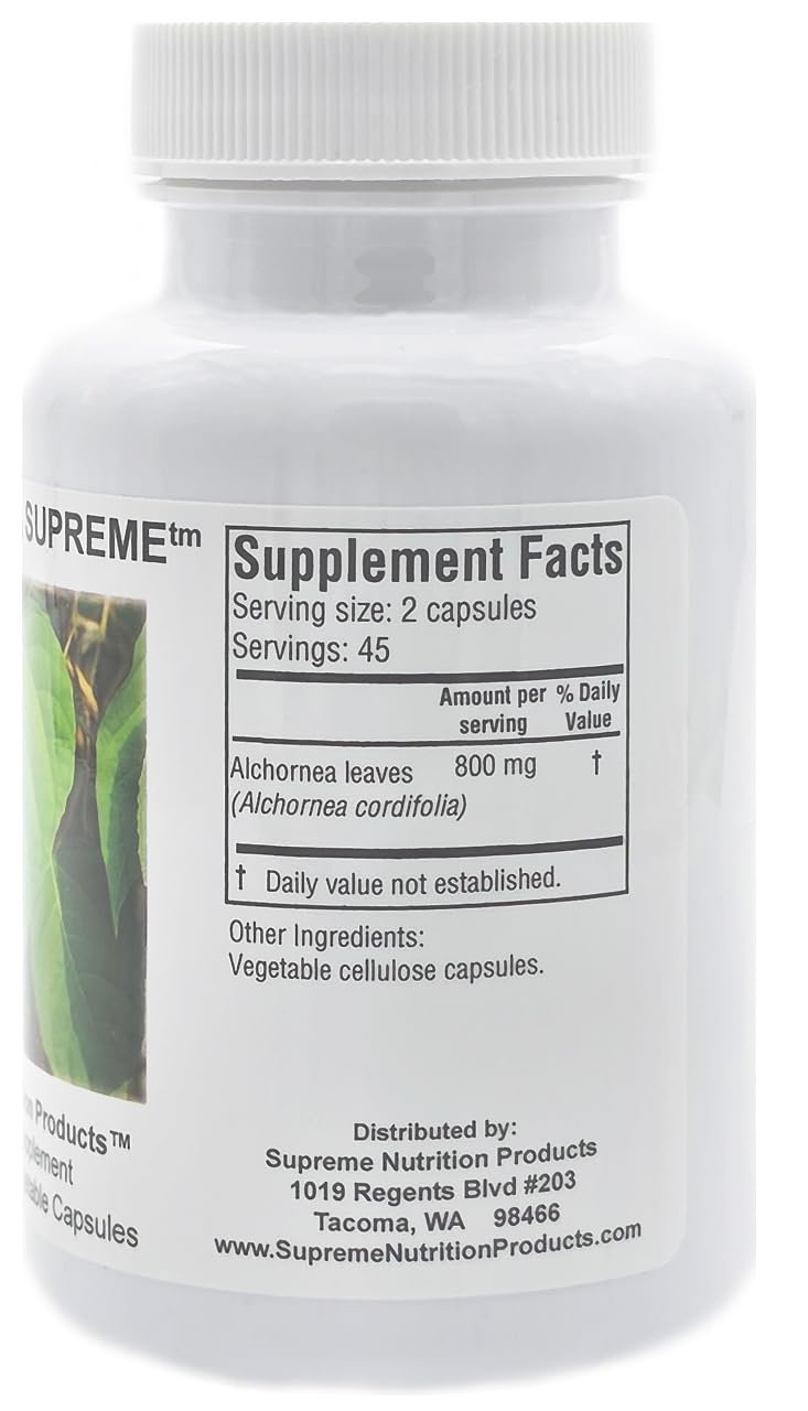Supreme Nutrition Products Alchornea Supreme Capsules, 90
