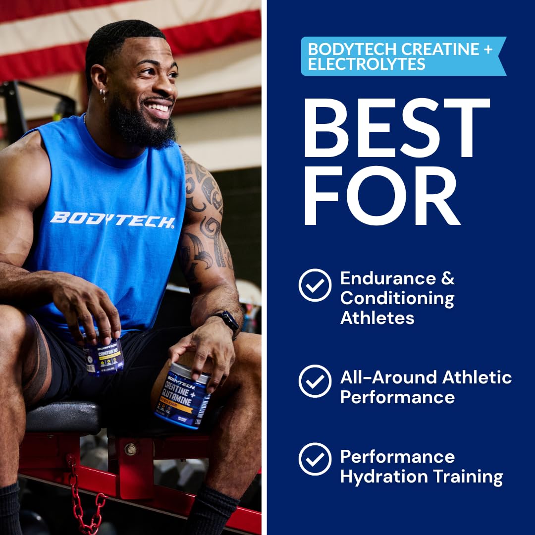 BodyTech Creatine HCl + Electrolytes Powder, 75 Servings (Pack of 1)