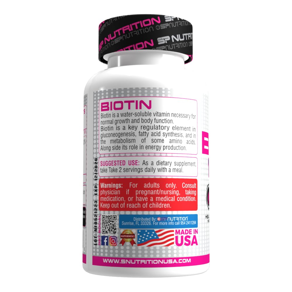 S Nutrition Biotin Capsules 100