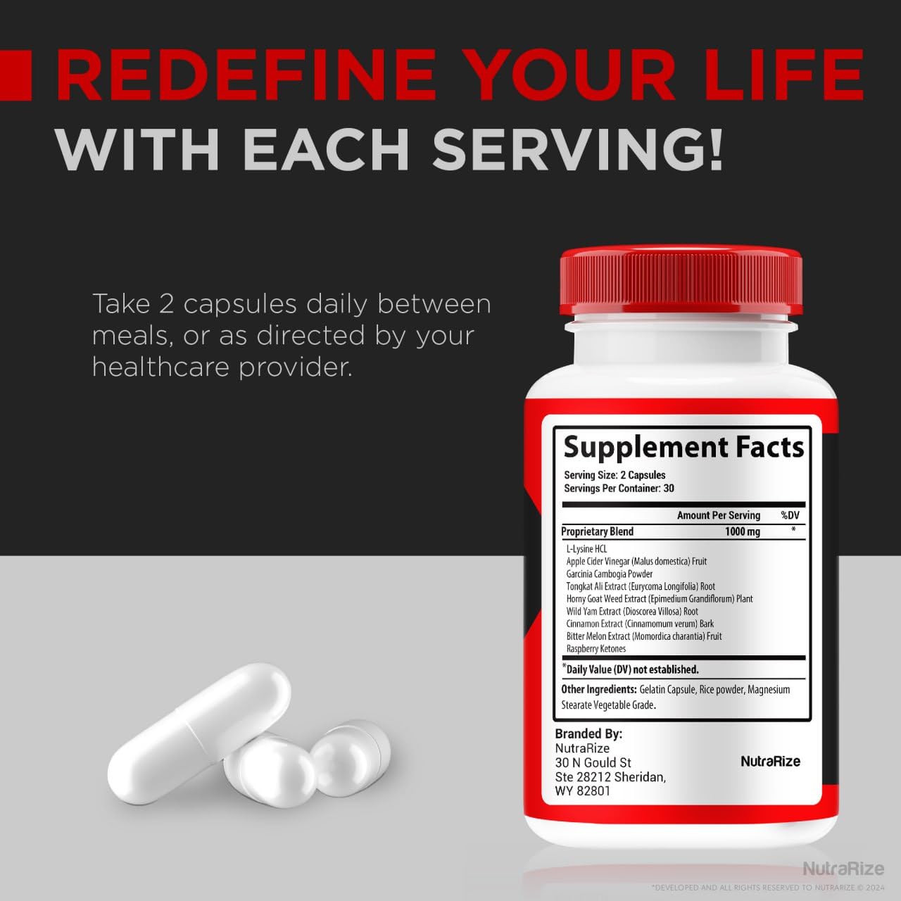 NutraRize Endureon Pro for Men Capsules, 180 Capsules