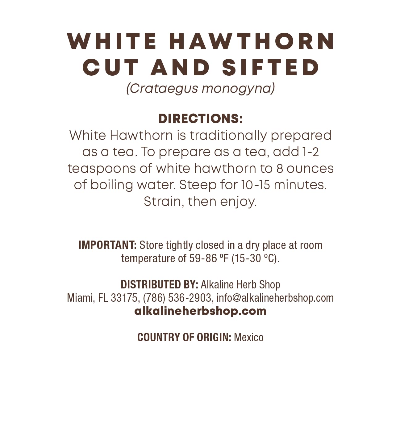 Alkaline Herb Store White Hawthorn Capsule 1