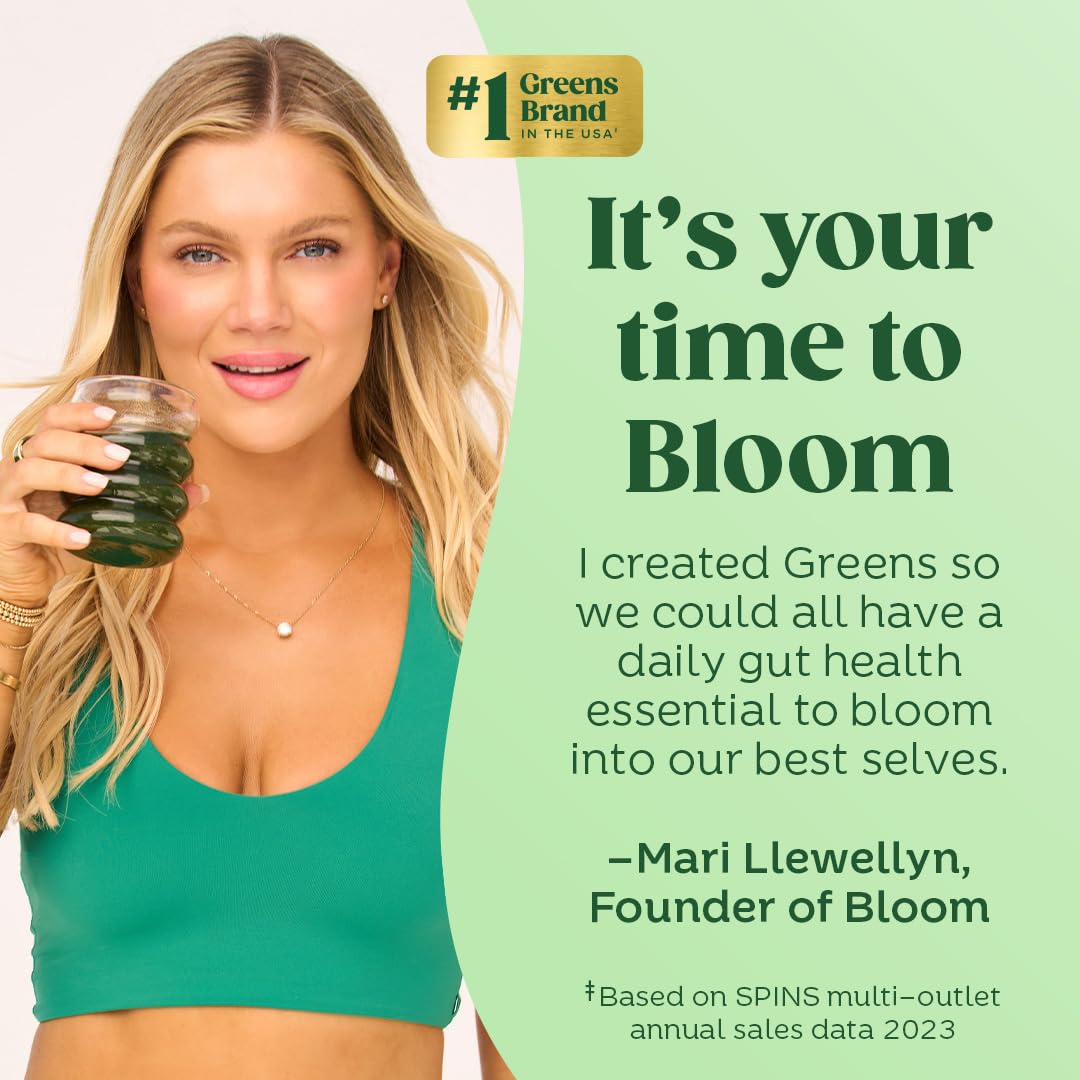 Bloom Nutrition Superfood Greens Powder, 30 Servings