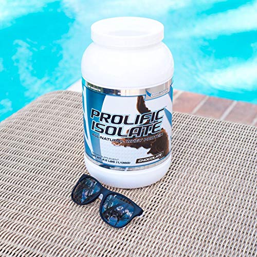 G6 Sports Prolific Isolate All Natural Whey Protein Isolate Powder Chocolate, 40 Servings