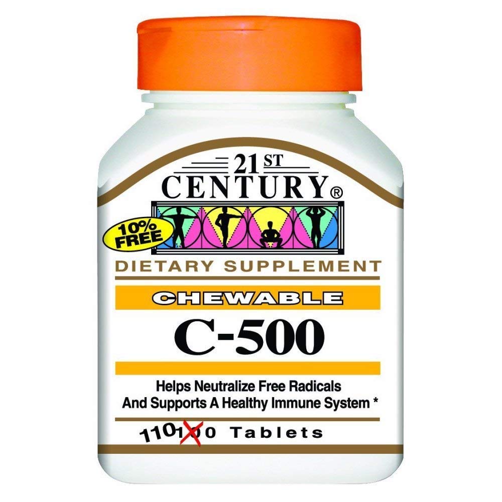 SMART MONKEY TECHNOLOGIES 21st Century C 500mg Orange Chewable Tablets 110