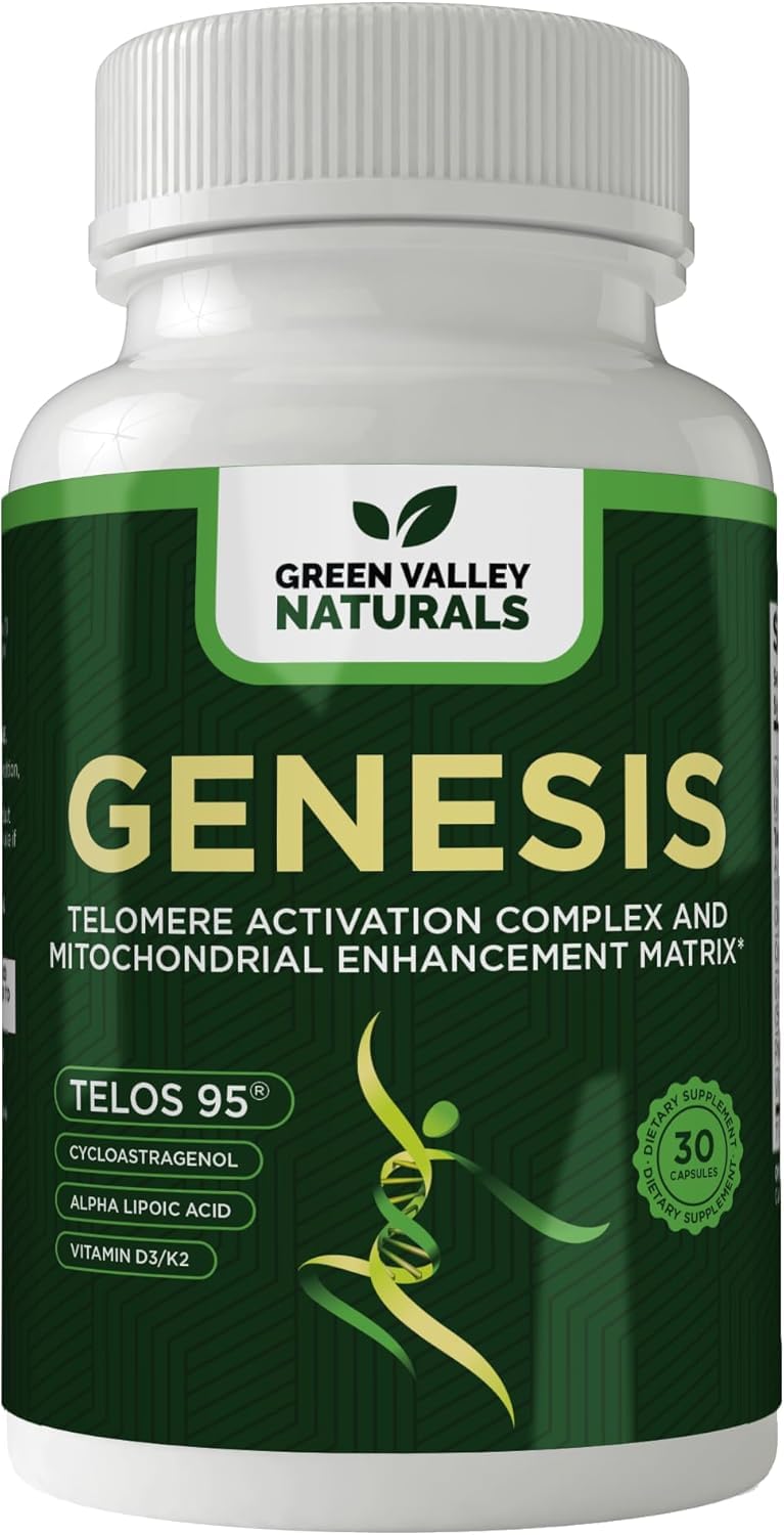 GREEN VALLEY NATURALS Genesis Telomere Length Supplement Capsule 60 Count