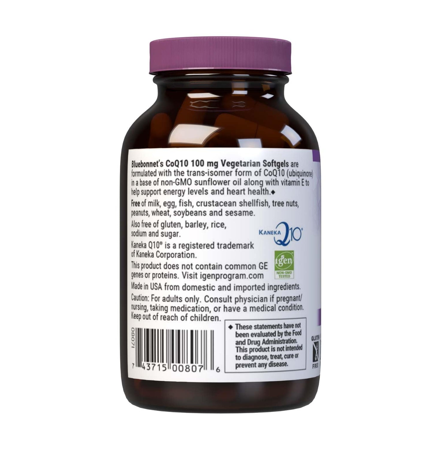BlueBonnet CoQ10 100 mg Softgels, 30 Count