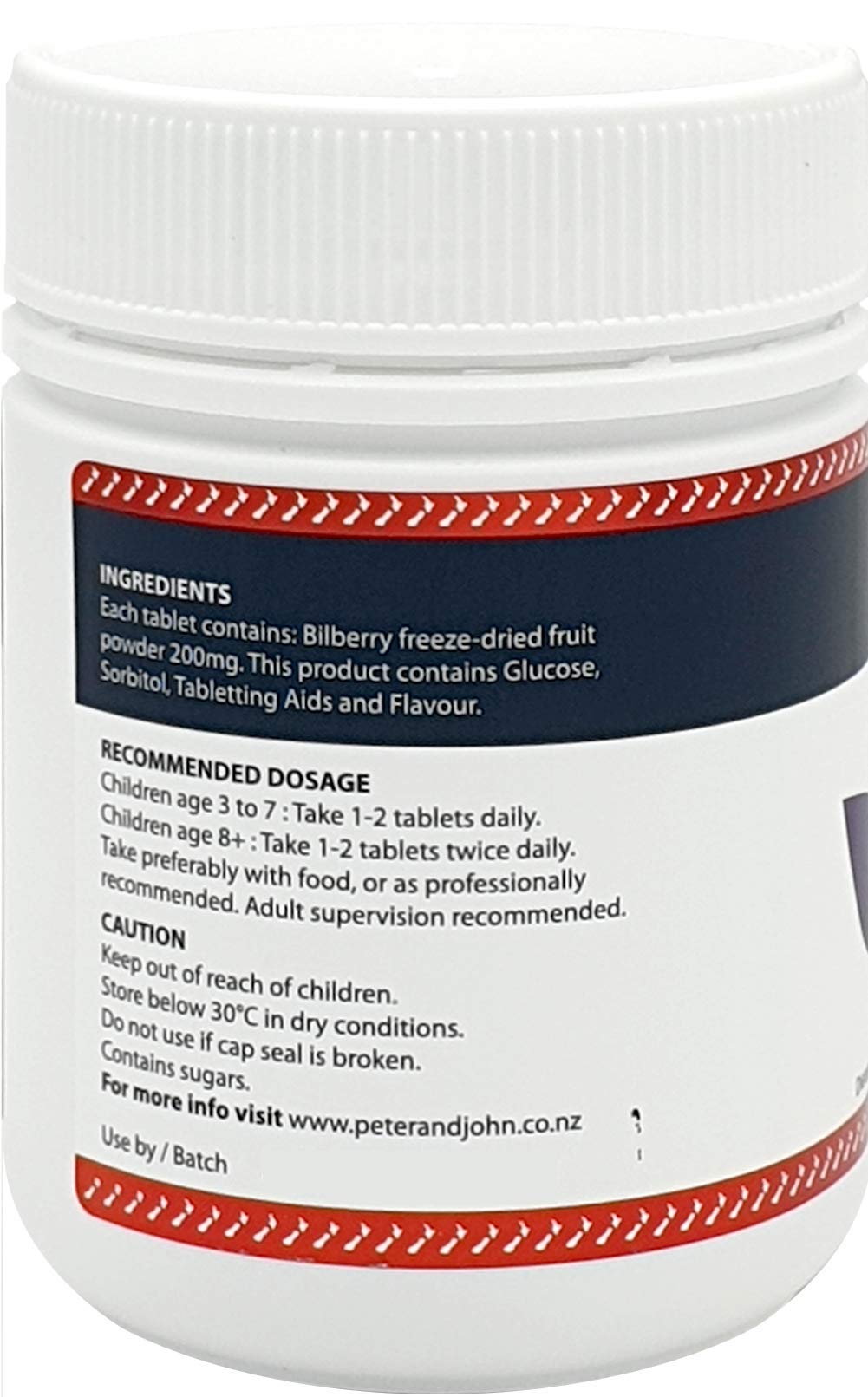 HEALTHFARM Kids Vision Support Bilberry Tablets 3 Pack