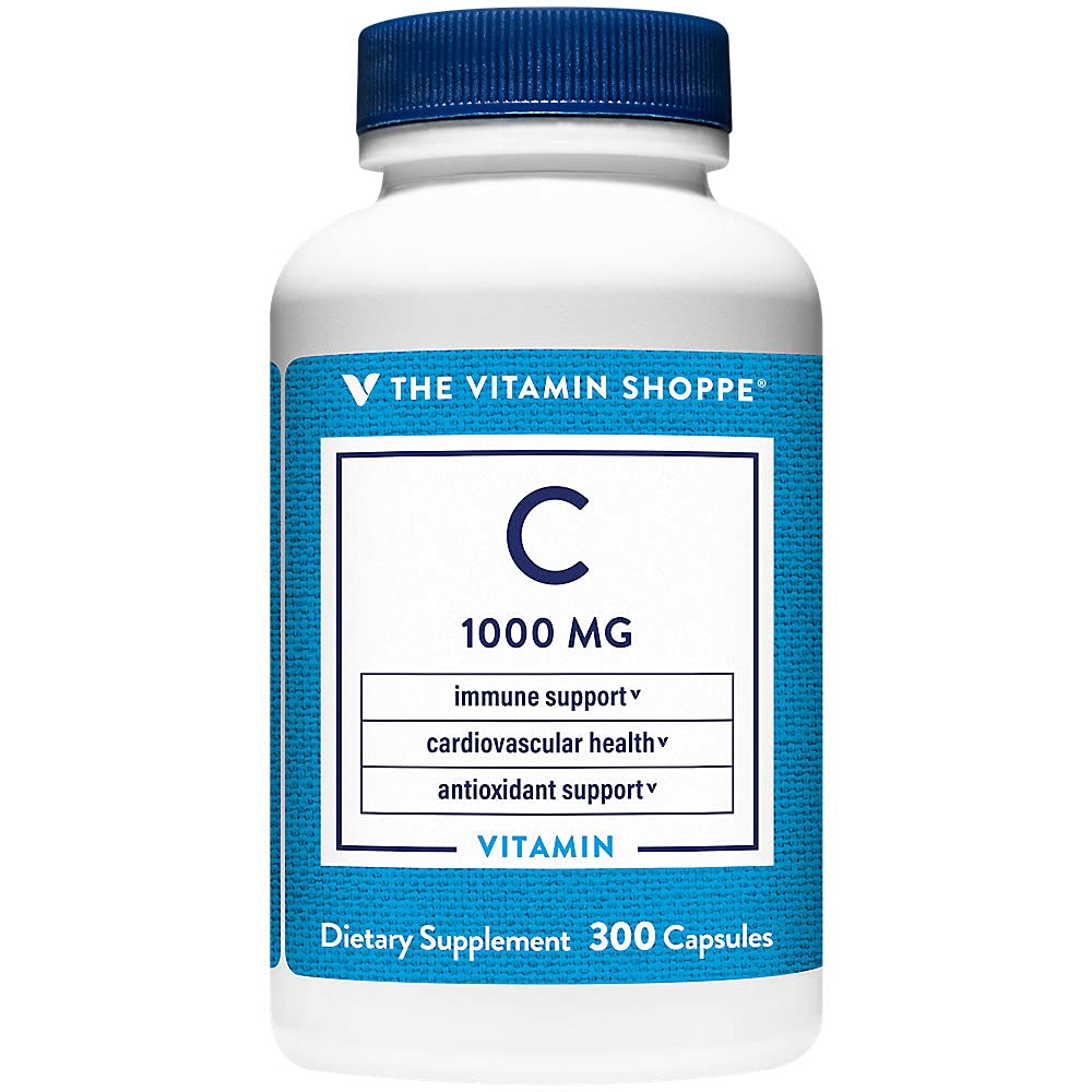 The Vitamin Shoppe Vitamin C 1000mg Vegetarian Capsules, 1 Count
