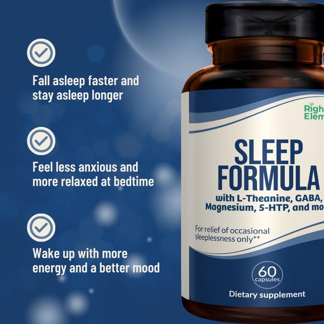 RIGHT ELEMENT Sleep Formula Capsule, 60 Count