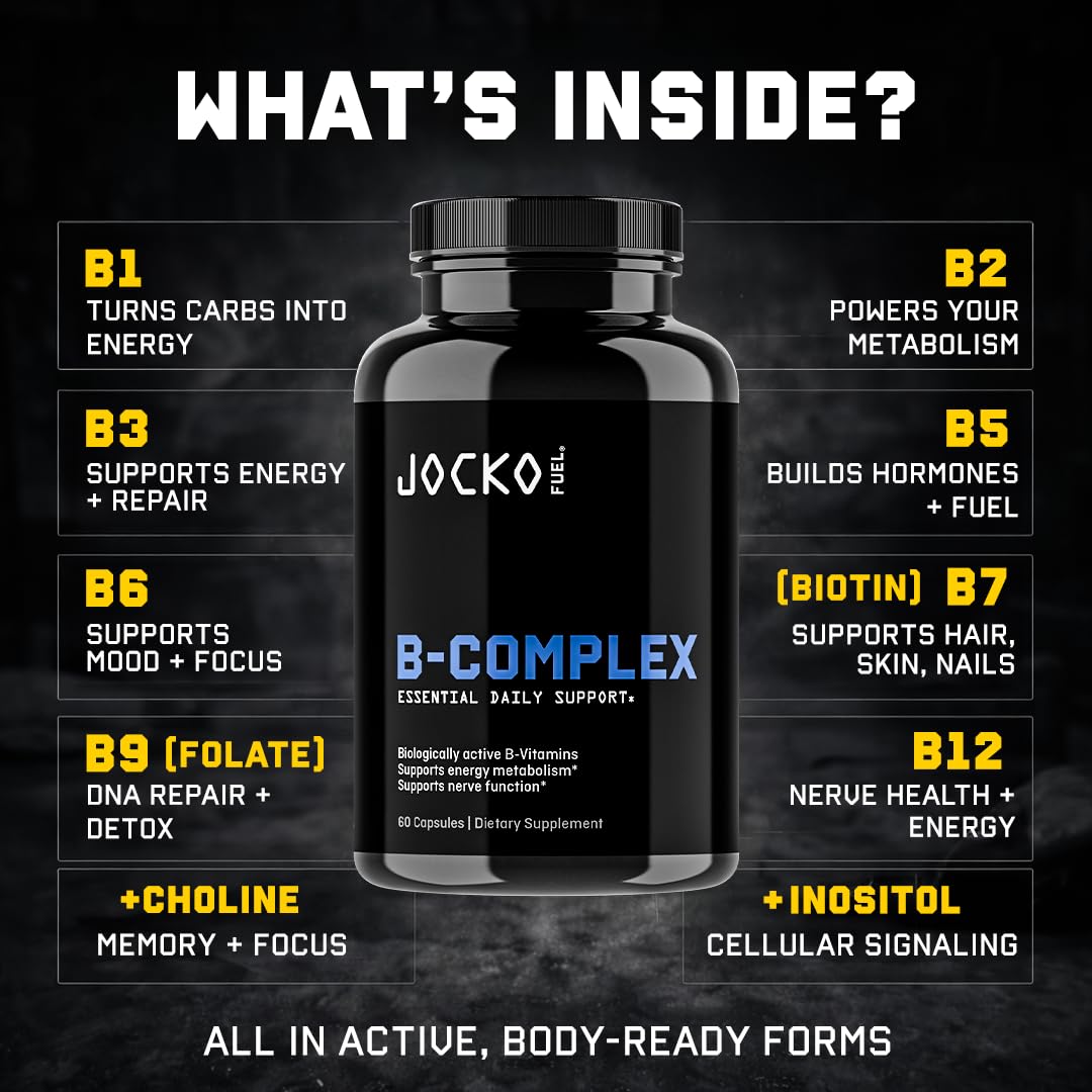 Jocko Fuel Vitamin B Complex Capsule 60 Count