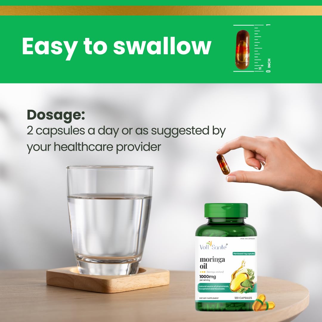 Voll Santé Moringa Oil Capsule 120 Veg Capsules