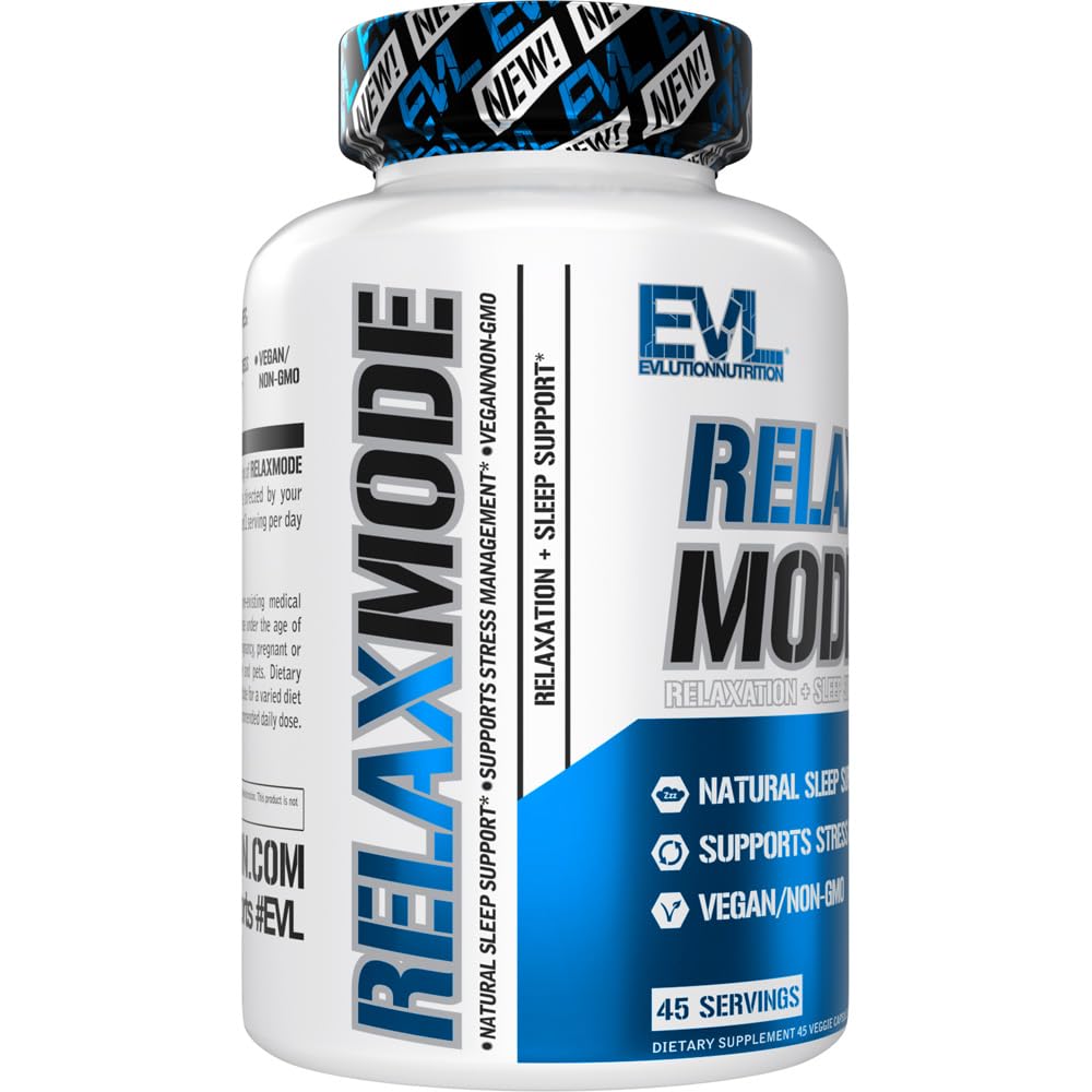 Evlution EVL RelaxMode - Natural Sleep Support Capsule 45 Count