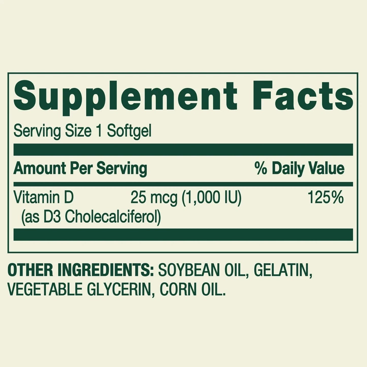 NEWCHEERS Vitamin D3 1000 IU (25 mcg) Softgels, 200 Count