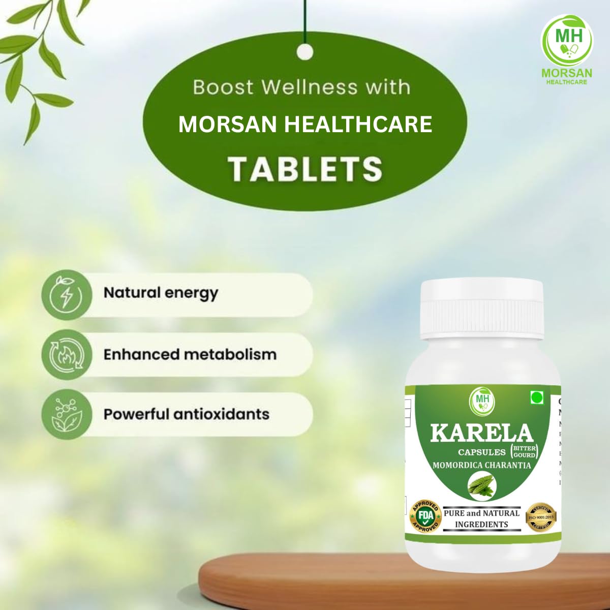 Generic Karela 500 mg Capsules 120 Count