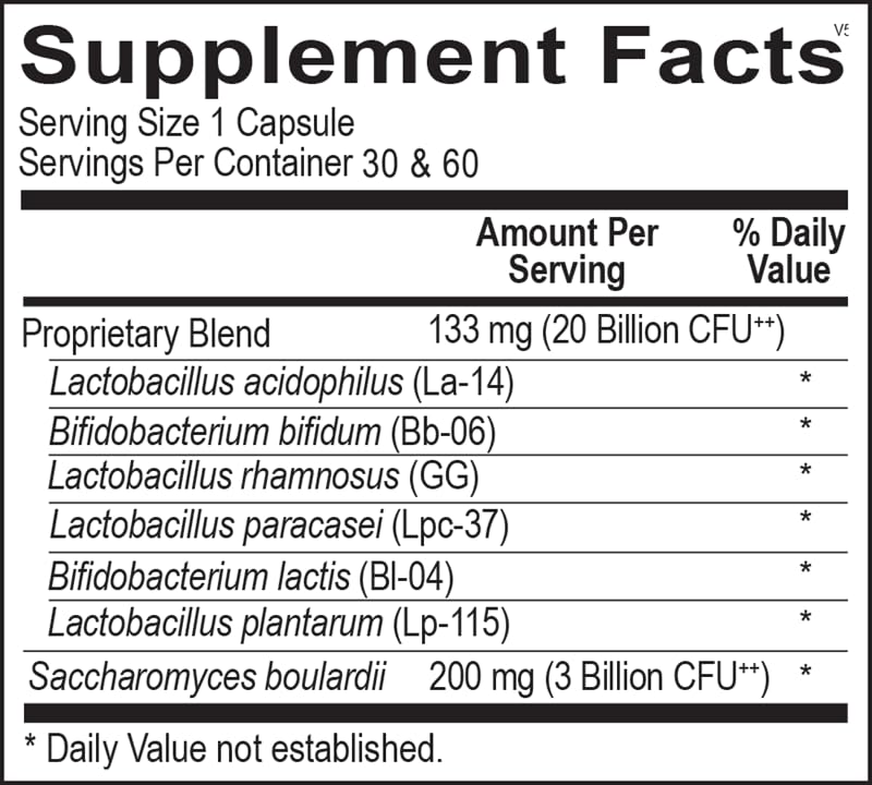 Ortho Molecular Products Ortho Biotic Capsule, 60 Capsules
