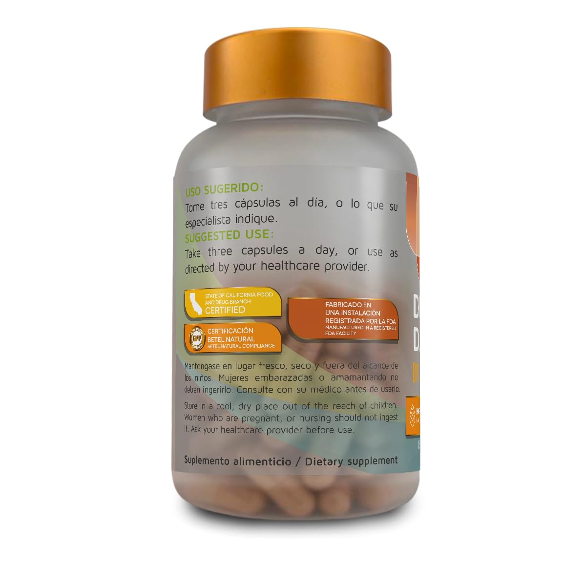Betel Natural Premium Diente de Leon (Dandelion) Capsules Detox and Cleansing - 90 Caps