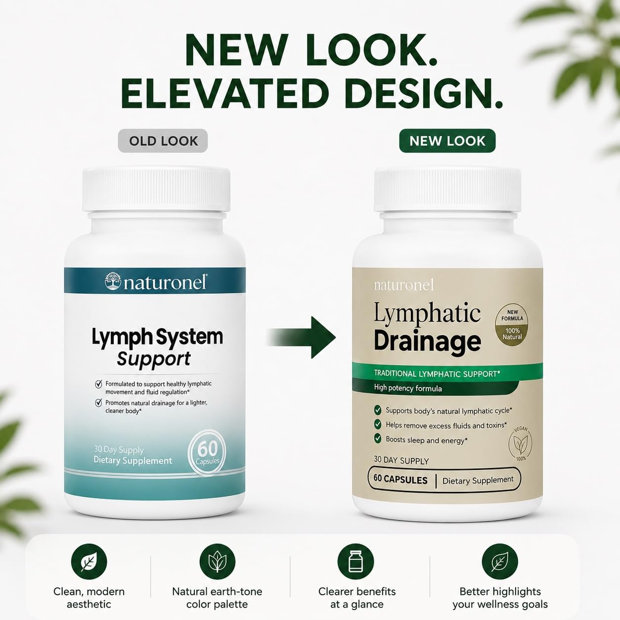 Naturonel Lymphatic Drainage Supplement Capsule 60 Count