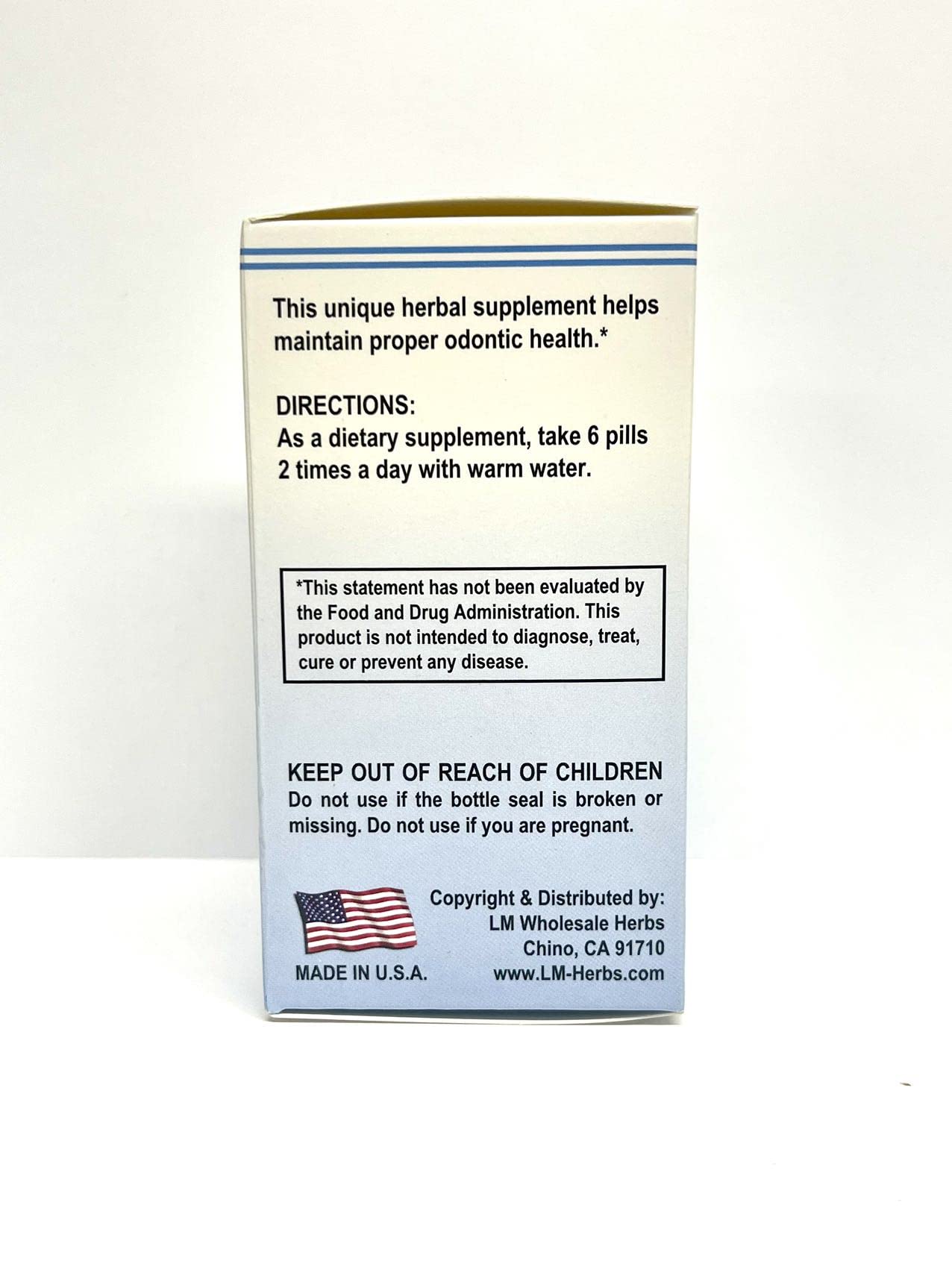 Lao Wei Odontic Health Toothache Herbal Supplement Gummy, 1 Count