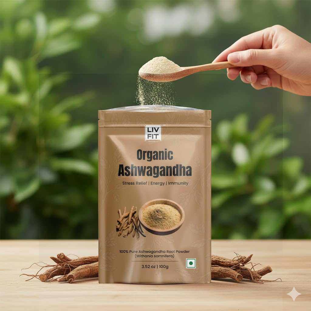 LIV FIT NATURALS Himalayan Ashwagandha Powder 3.5 Ounce
