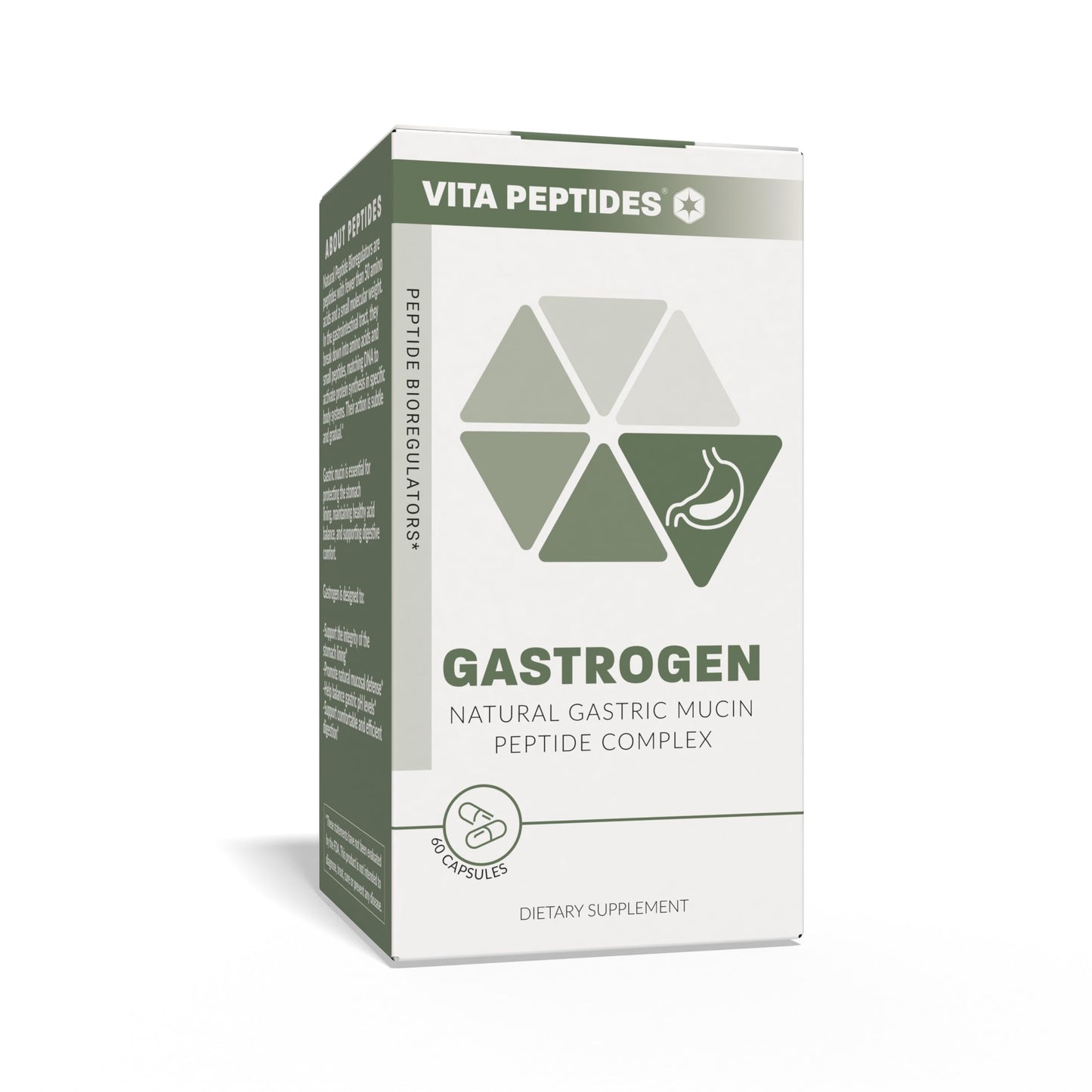 Vita Peptides Gastrogen Gastric Mucin Natural Peptide Bioregulator Capsule, 60 Count