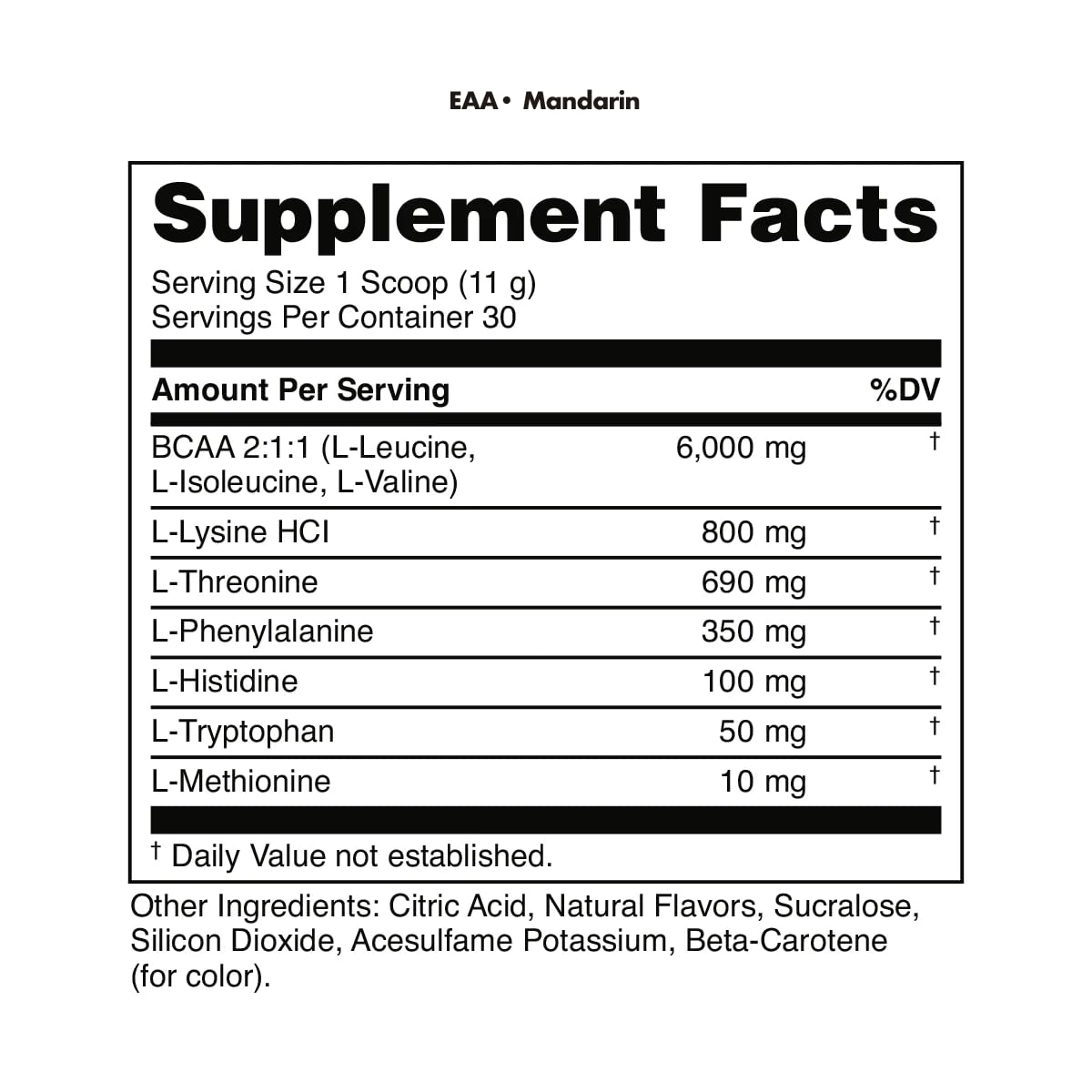 Bucked Up Essential Amino Acids EAA Powder, 1 Count