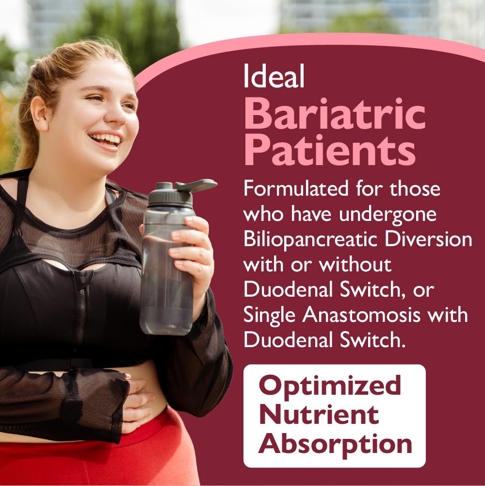 Celebrate Bariatric Supplements Celebrate Vitamins Multi ADEK Chewables, Iron Free - Daily Bariatric Multivitamin, High Level of Vitamins A, D, E, K & B12 for Duodenal Switch Surgery Patients - Berry Sorbert 180 Tablets