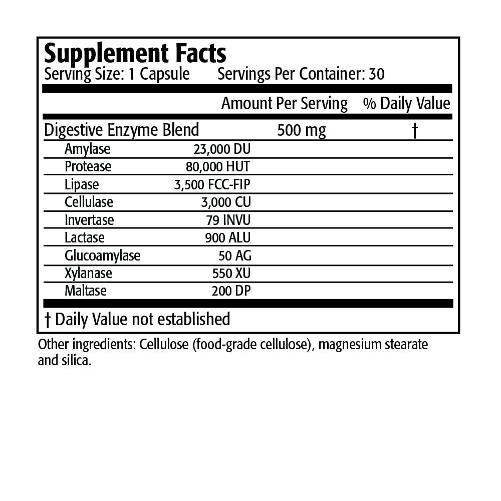Res-Q All Essential Enzymes Digestive Blend Capsules 30 Count