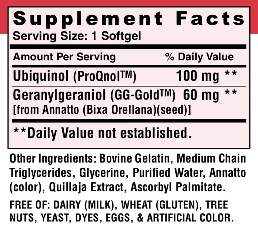 MDR Active Co-Q10 Ubiquinol Softgels 60