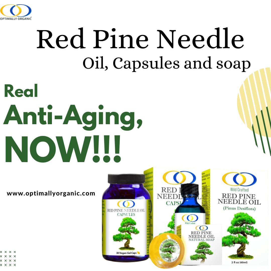 Optimally Organic Red Pine Needle Oil Capsules 30 Count