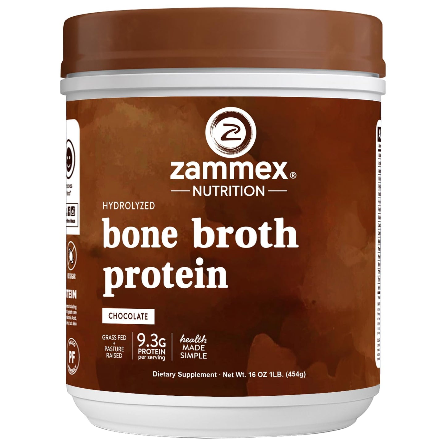 Zammex Multi Collagen Peptides+Chocolate Bone Broth Powder 1