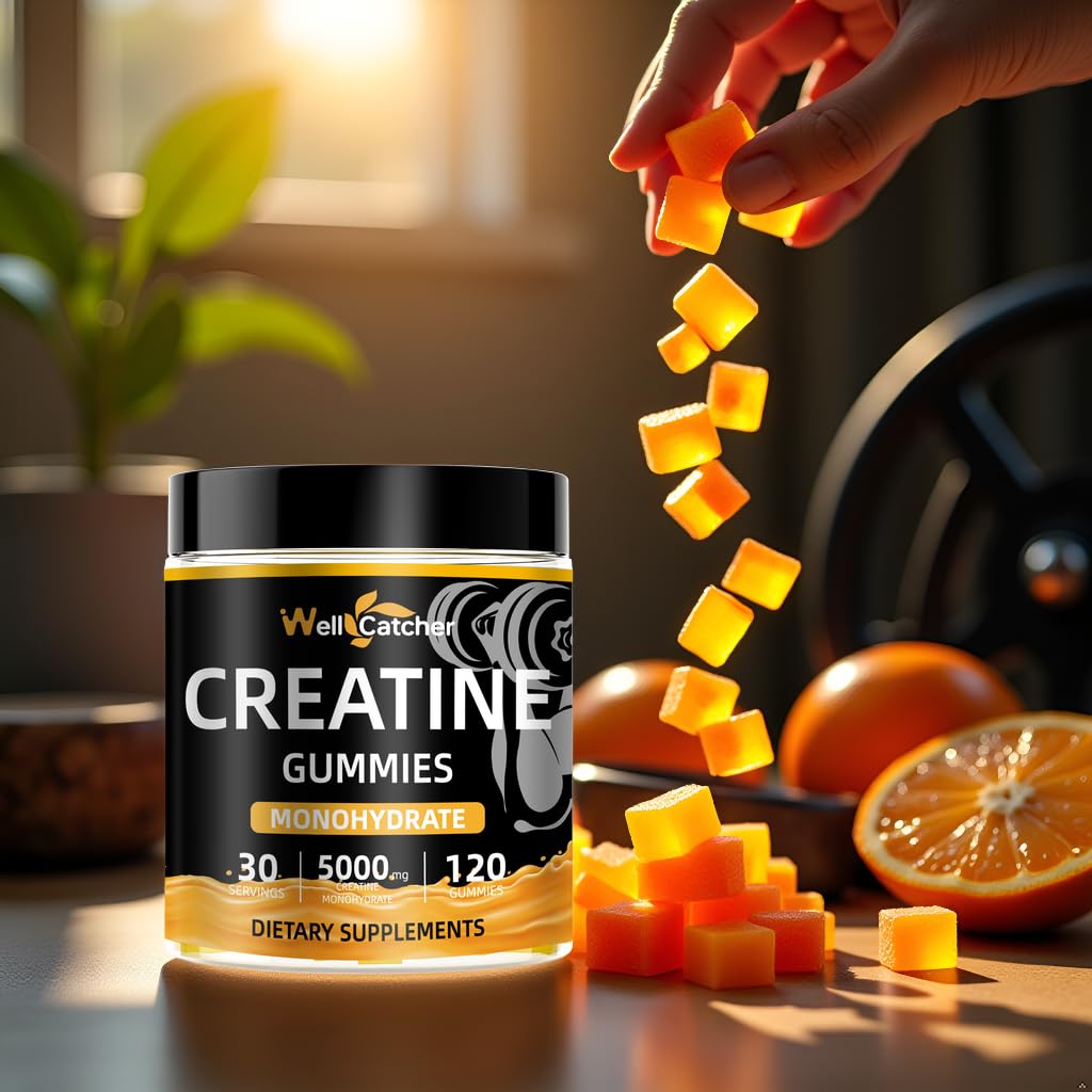 Wellcatcher Creatine Monohydrate Gummies 120 Count