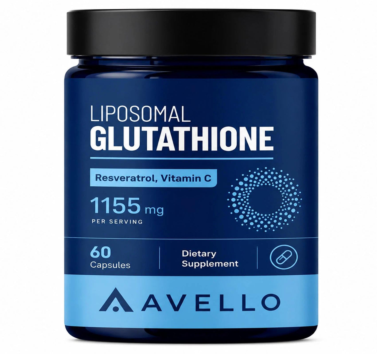 Talina Avello Liposomal Glutathione 1000mg Reduced GSH Complex Capsules, 60 Count