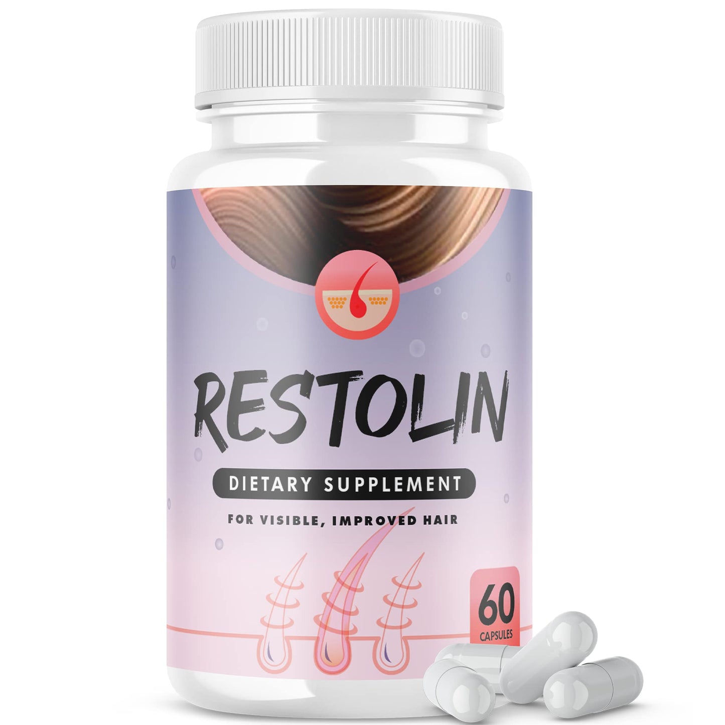 IDEAL PERFORMANCE Restolin Advanced Hair Regrowth Growth Pills Supplement 60 Capsules
