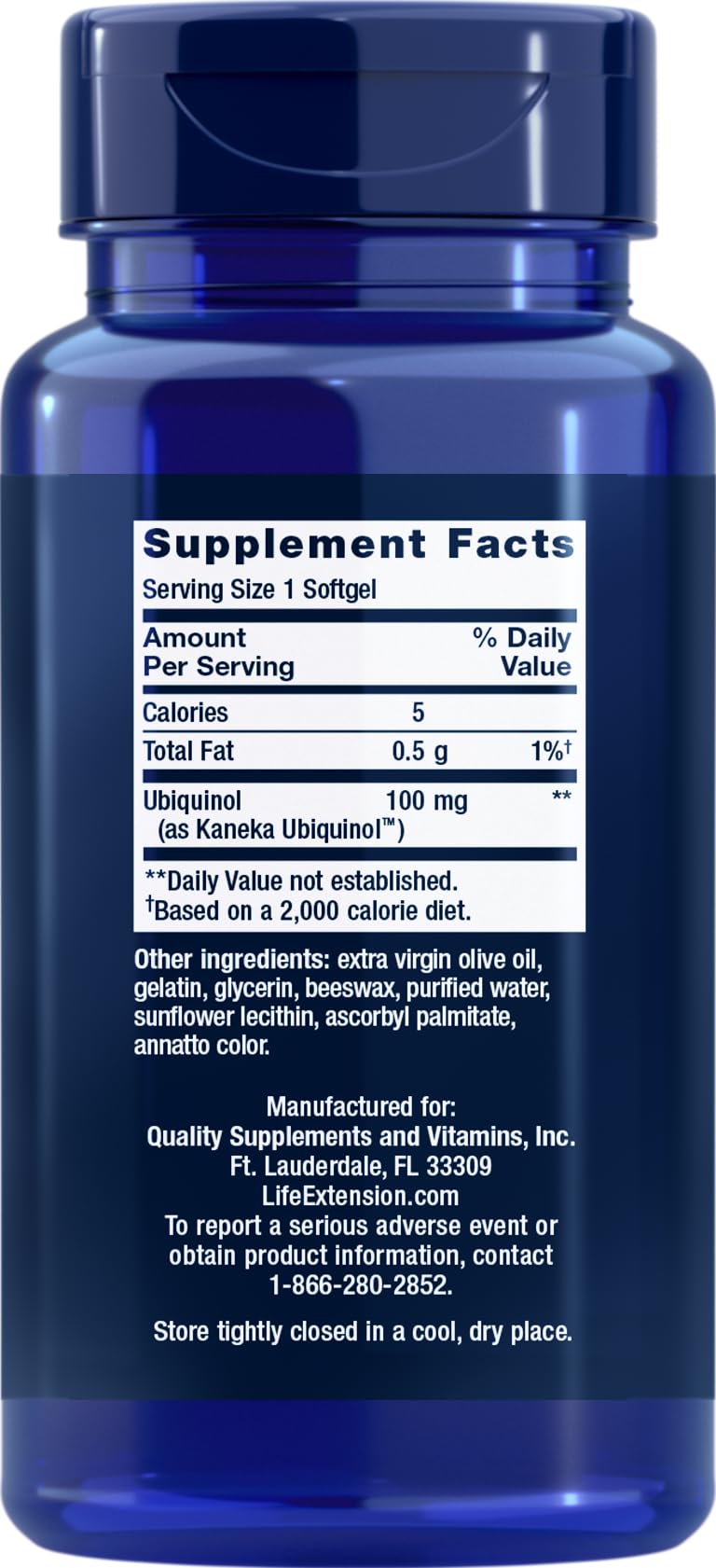 Life Extension Super Ubiquinol CoQ10 100 mg Softgels 120
