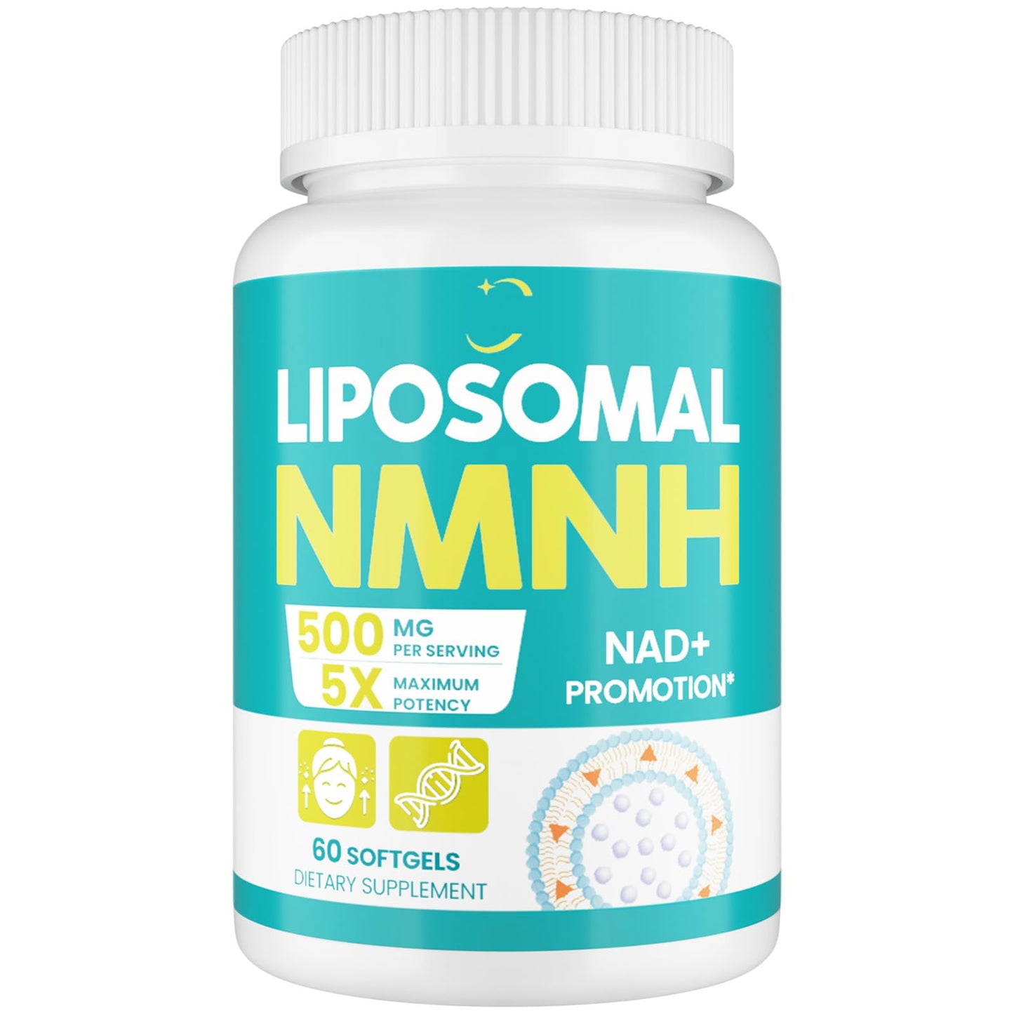 Strongueur Liposomal NMNH (Dihydronicotinamide Mononucleotide) - NMN Supplement Alternative Softgel, 60 Softgels