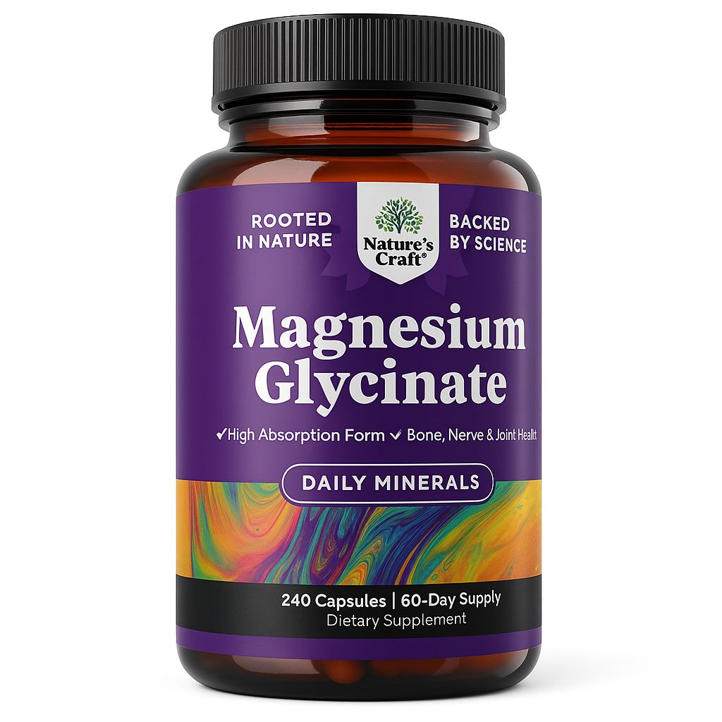 Nature's Craft Magnesium Glycinate Capsules 240 Count