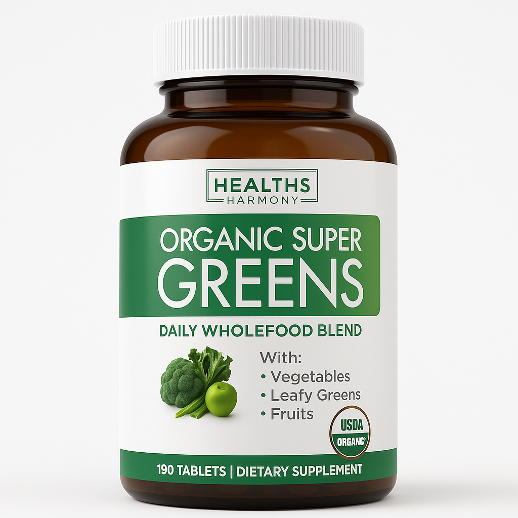 Healths Harmony USDA Organic Super Greens Tablet