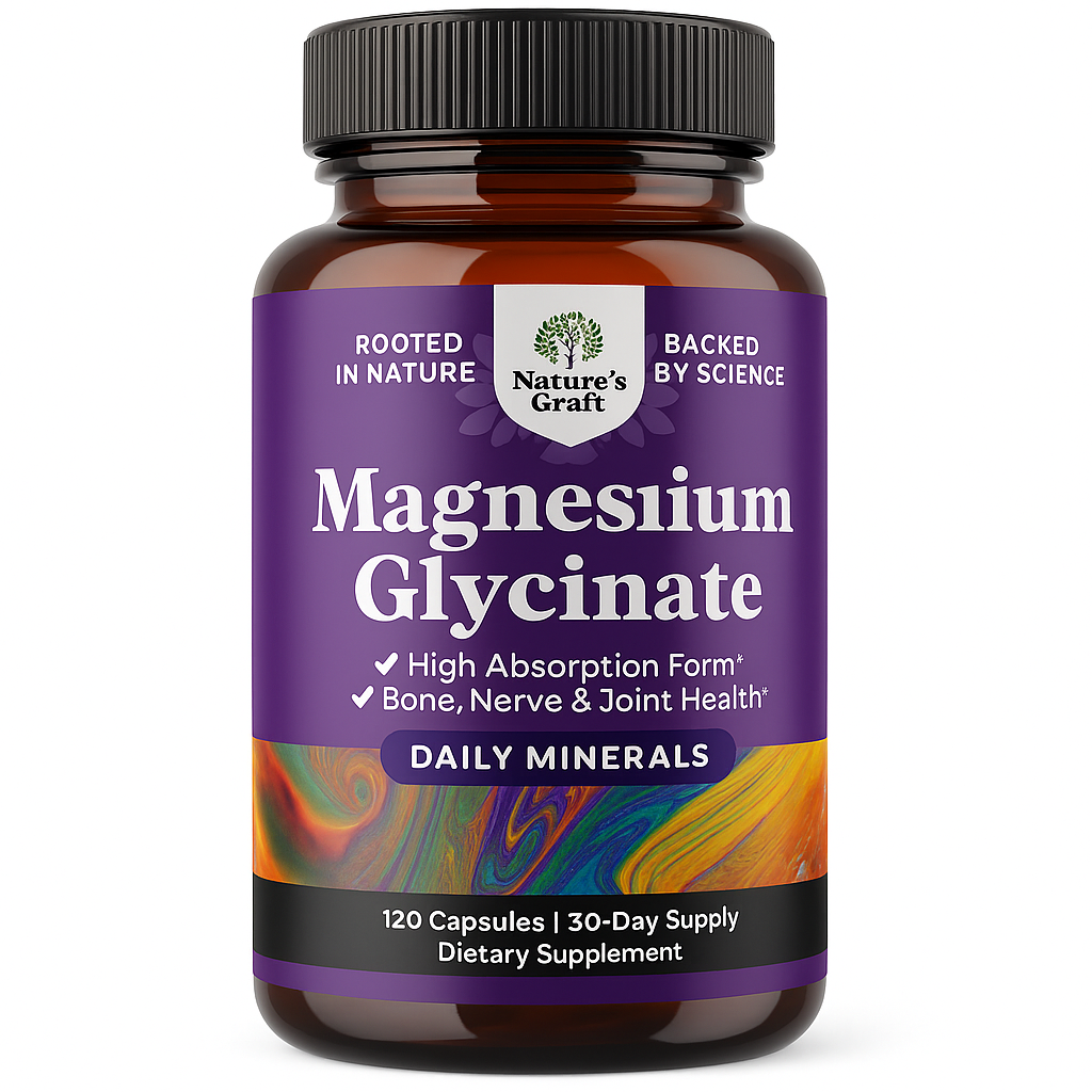 Nature's Craft Pure Magnesium Glycinate Capsules 120 Count