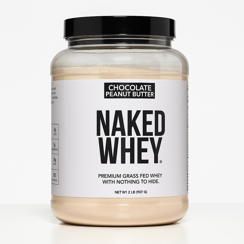 NAKED Whey Chocolate Peanut Butter Protein Powder 2 Pound Pack of 1