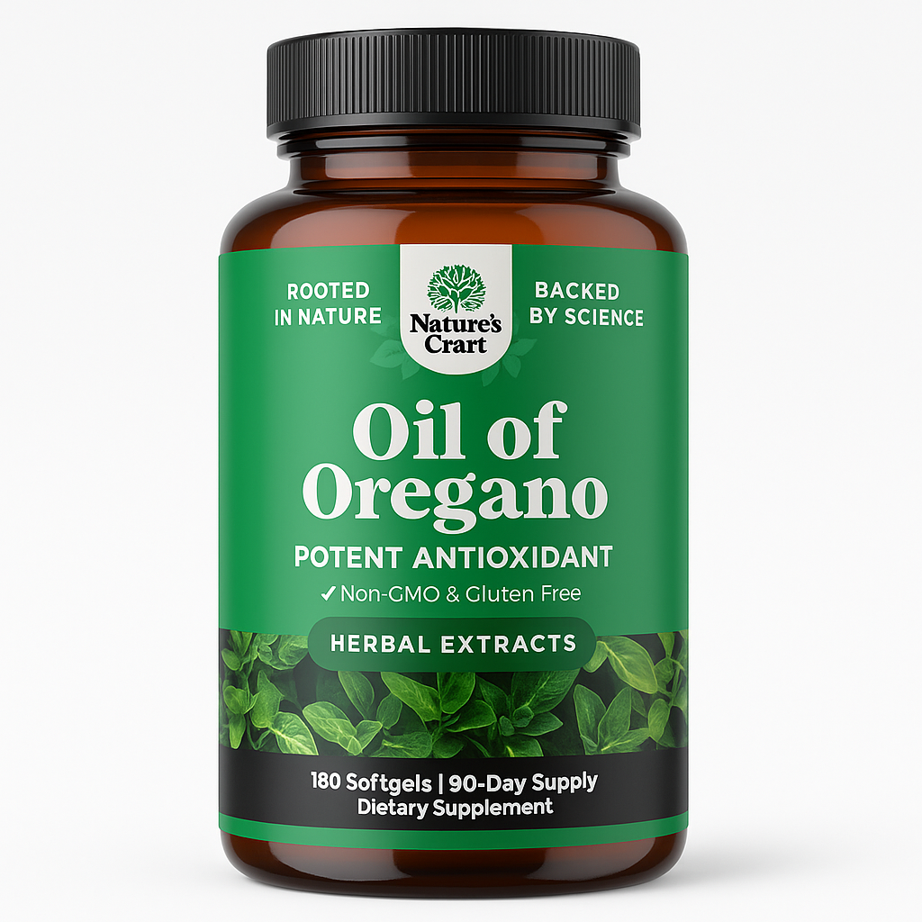 Nature's Craft Wild Oregano Oil Softgels 180 Count