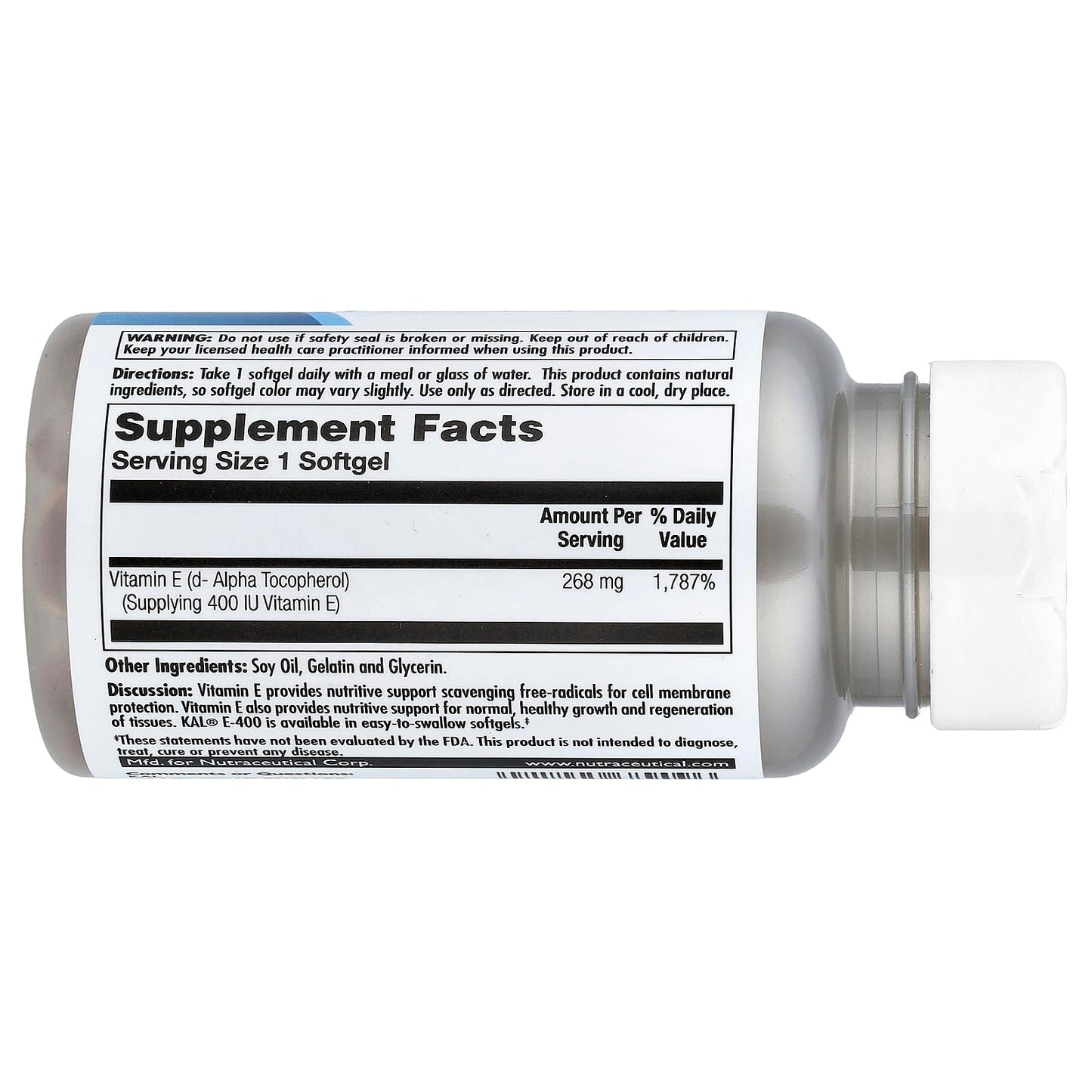 KAL Vitamin E 268 mg (400 IU) SoftGels 90