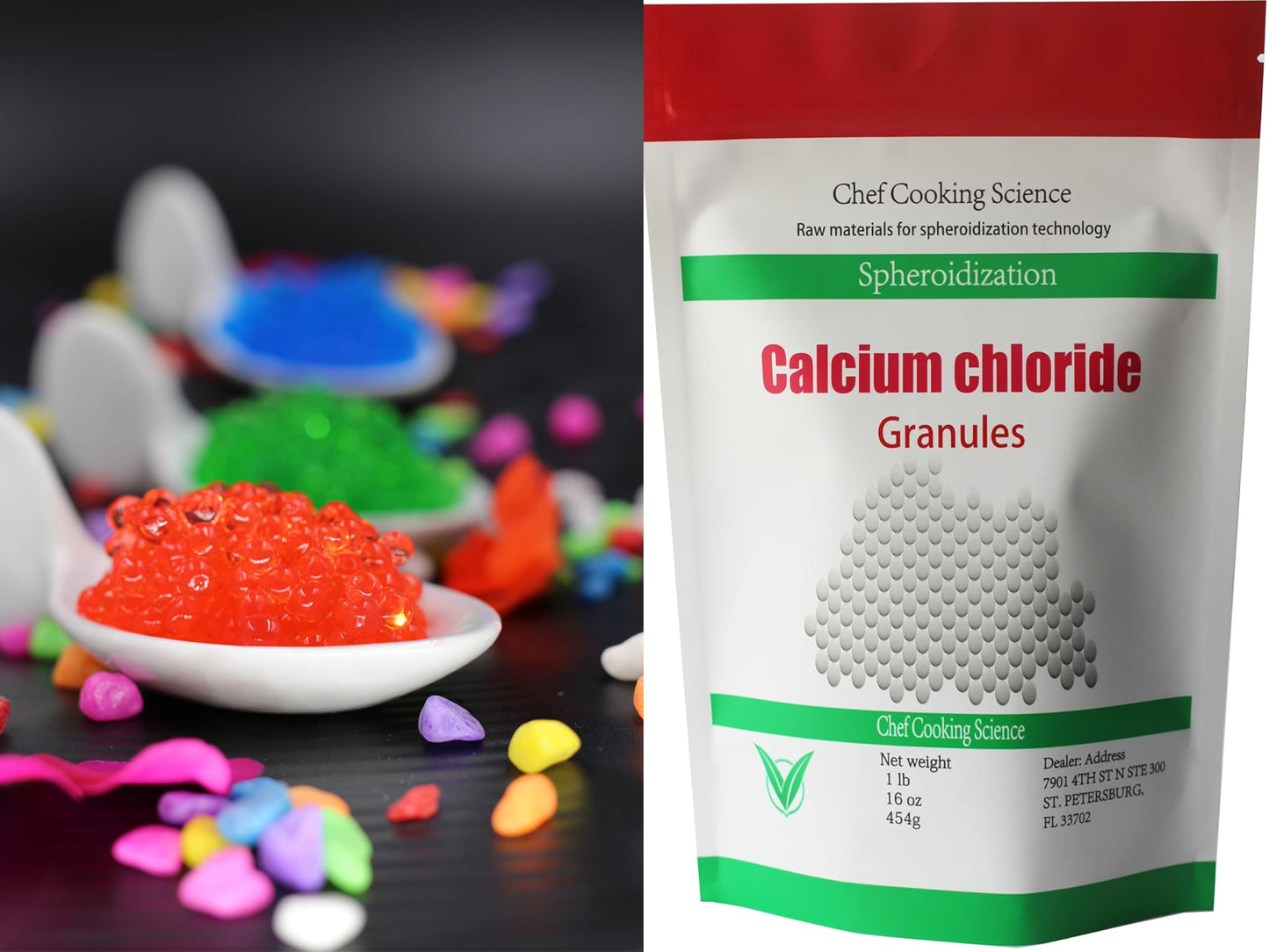 LEIMENGCHEF Calcium Chloride Powder 16 oz
