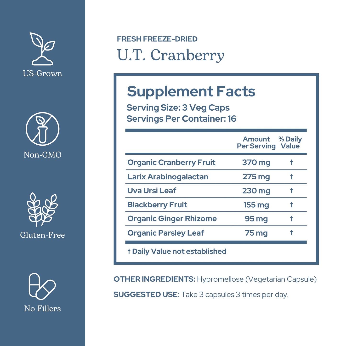 Eclectic Institute U.T. Cranberry Capsules 90
