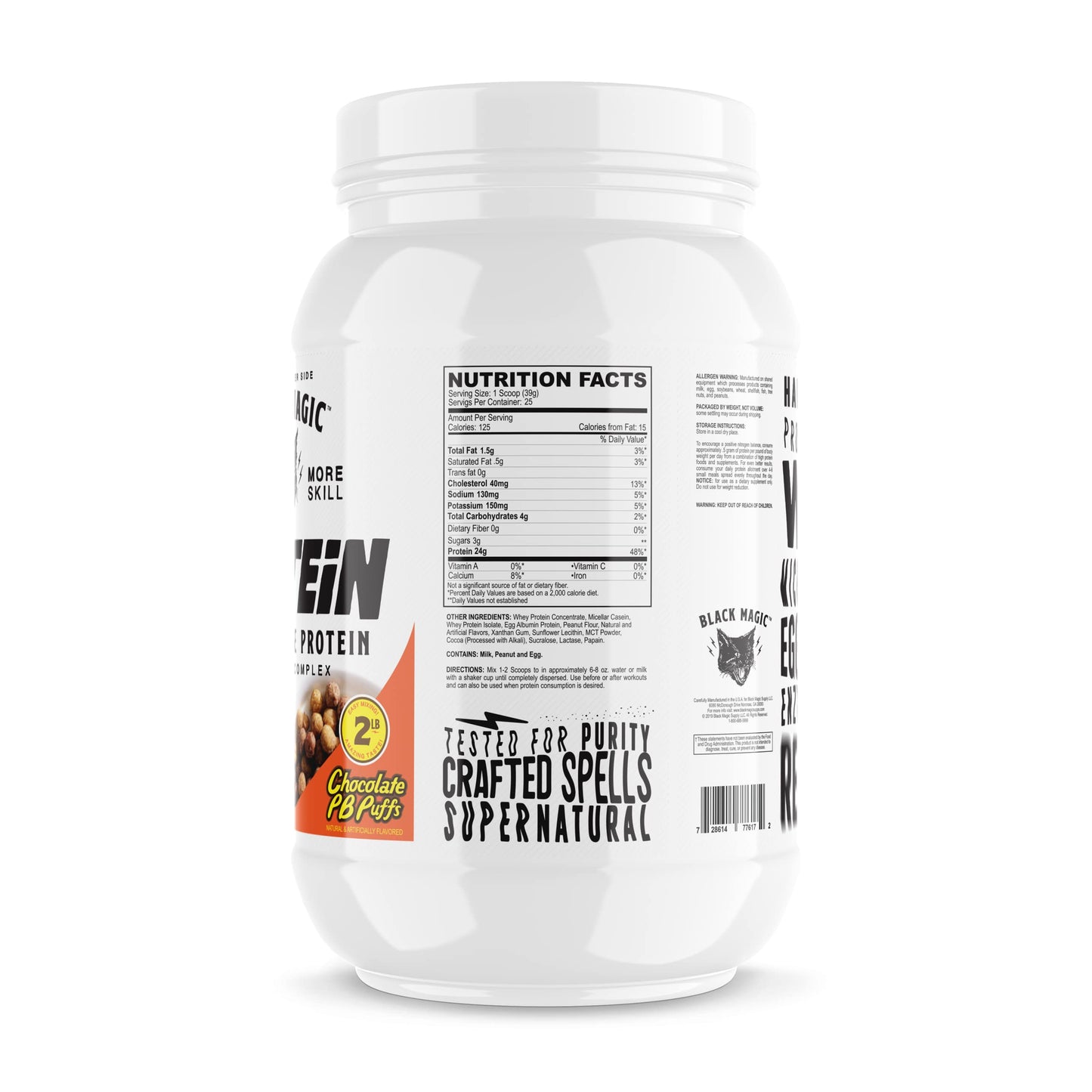 Black Magic Protein Powder (Chocolate PB Puffs) 32 Servings
