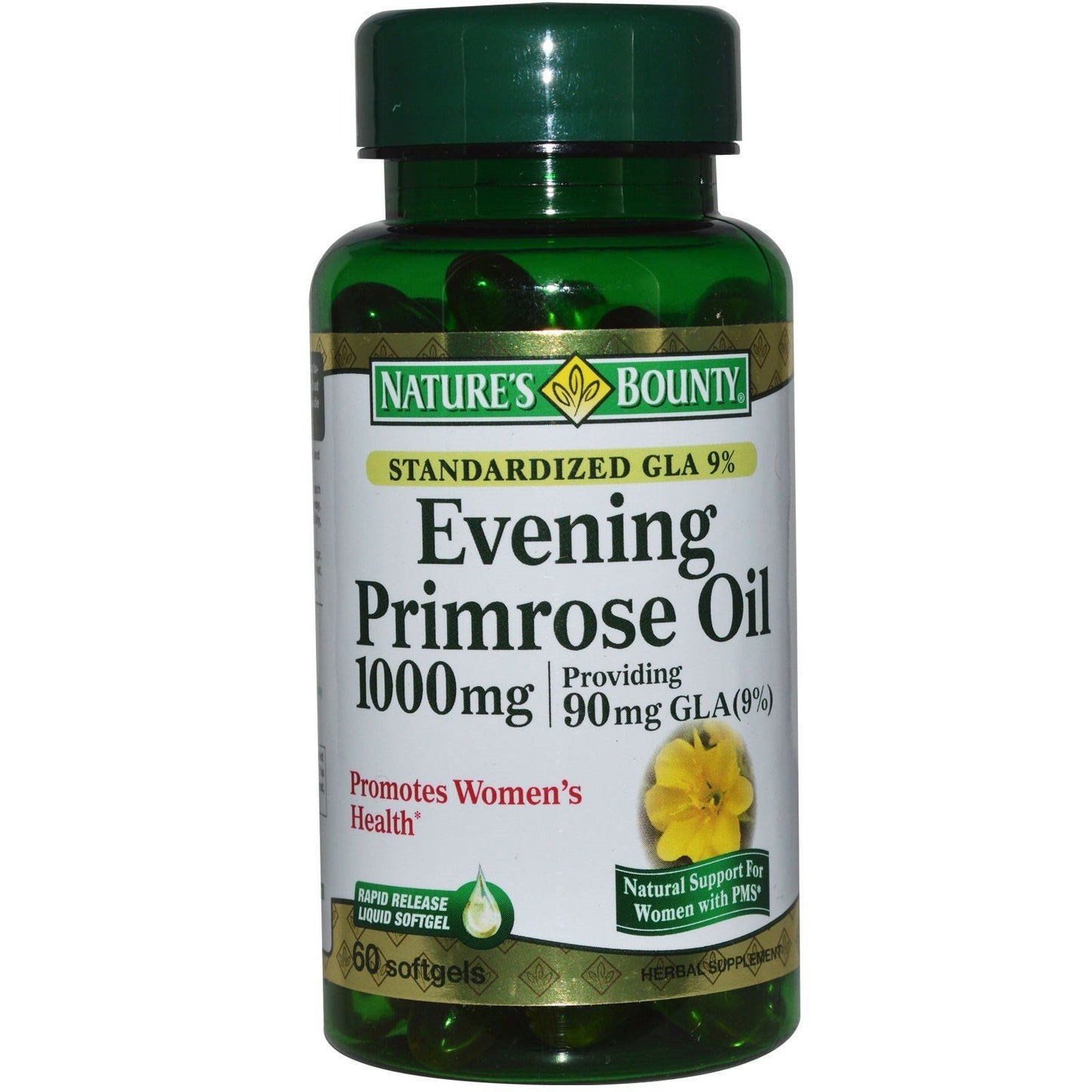 Nature's Bounty Evening Primrose Oil 1000 mg Softgels, 120 Softgels